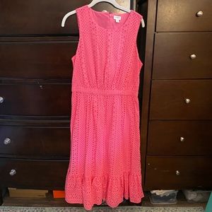 J. Crew Pink Eyelet Dress NWT